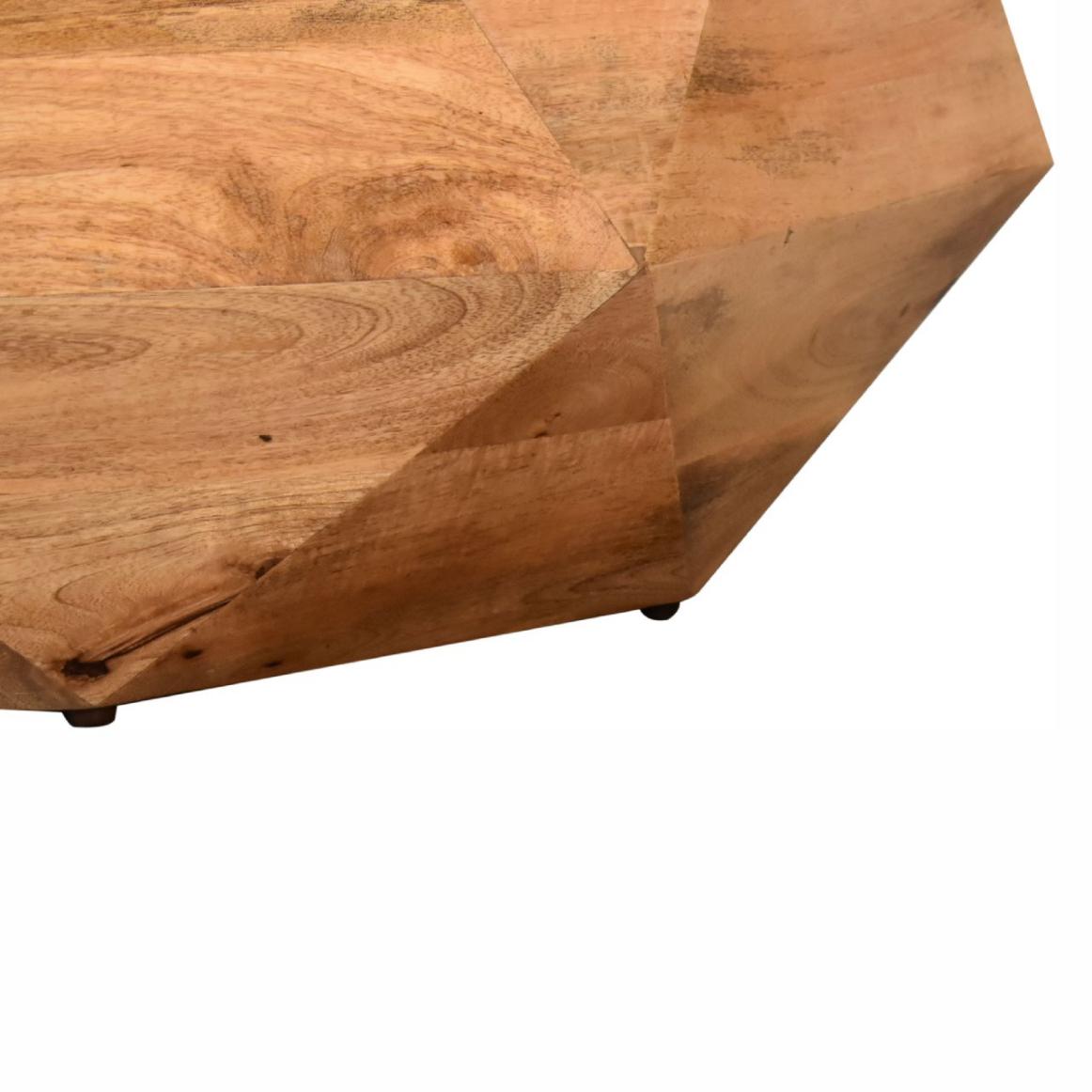 Geo Solid Wood Coffee Table | Geometric Design | Natural Timber