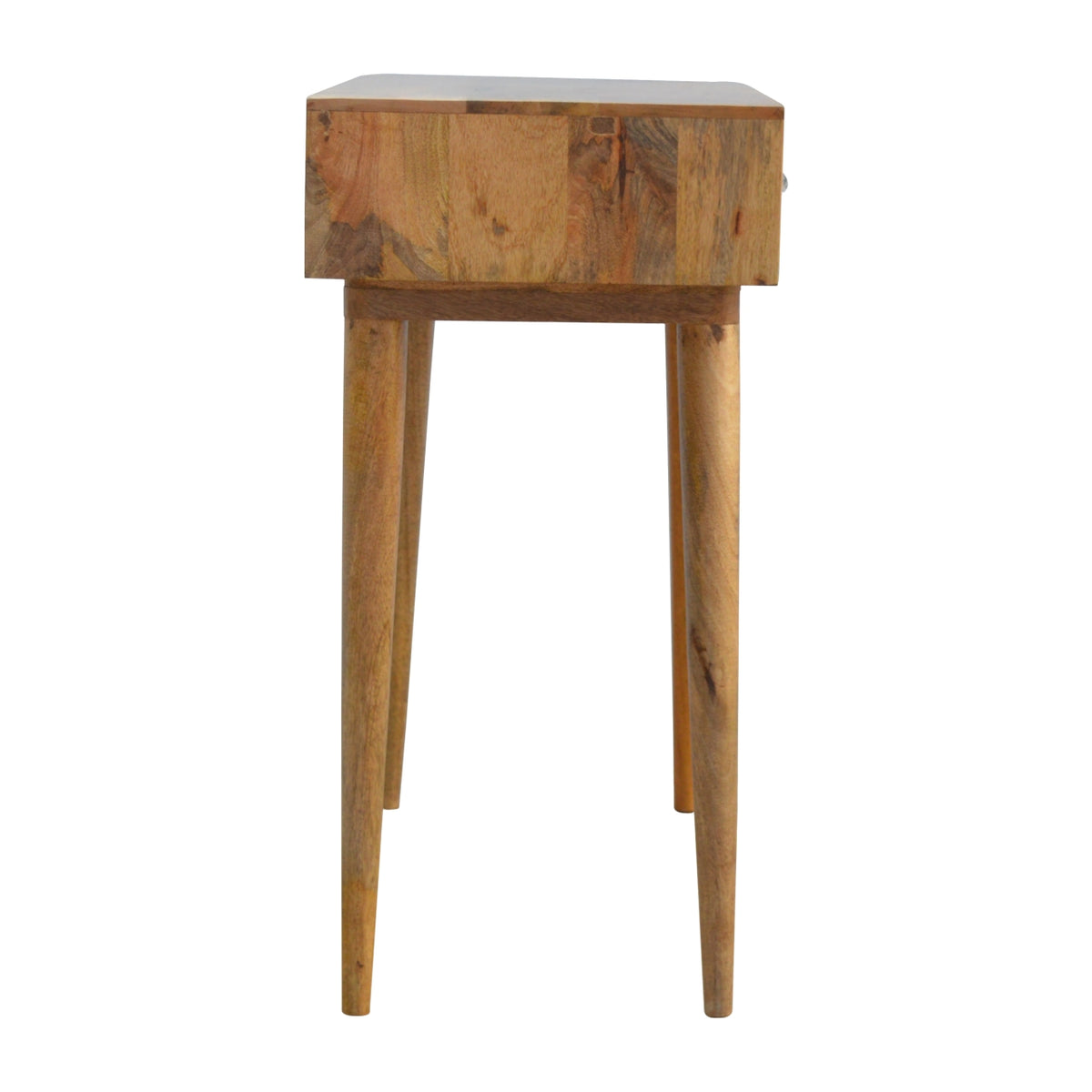 Geometric Bone Inlay Console Table | 2 Drawers | Solid Mango Wood