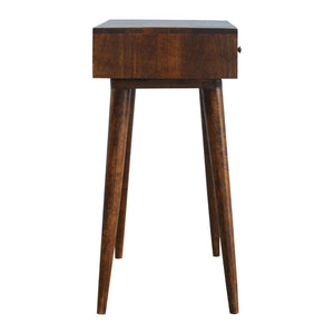 Geometric Console Table | Brass Finish | Sculptural Hallway Design