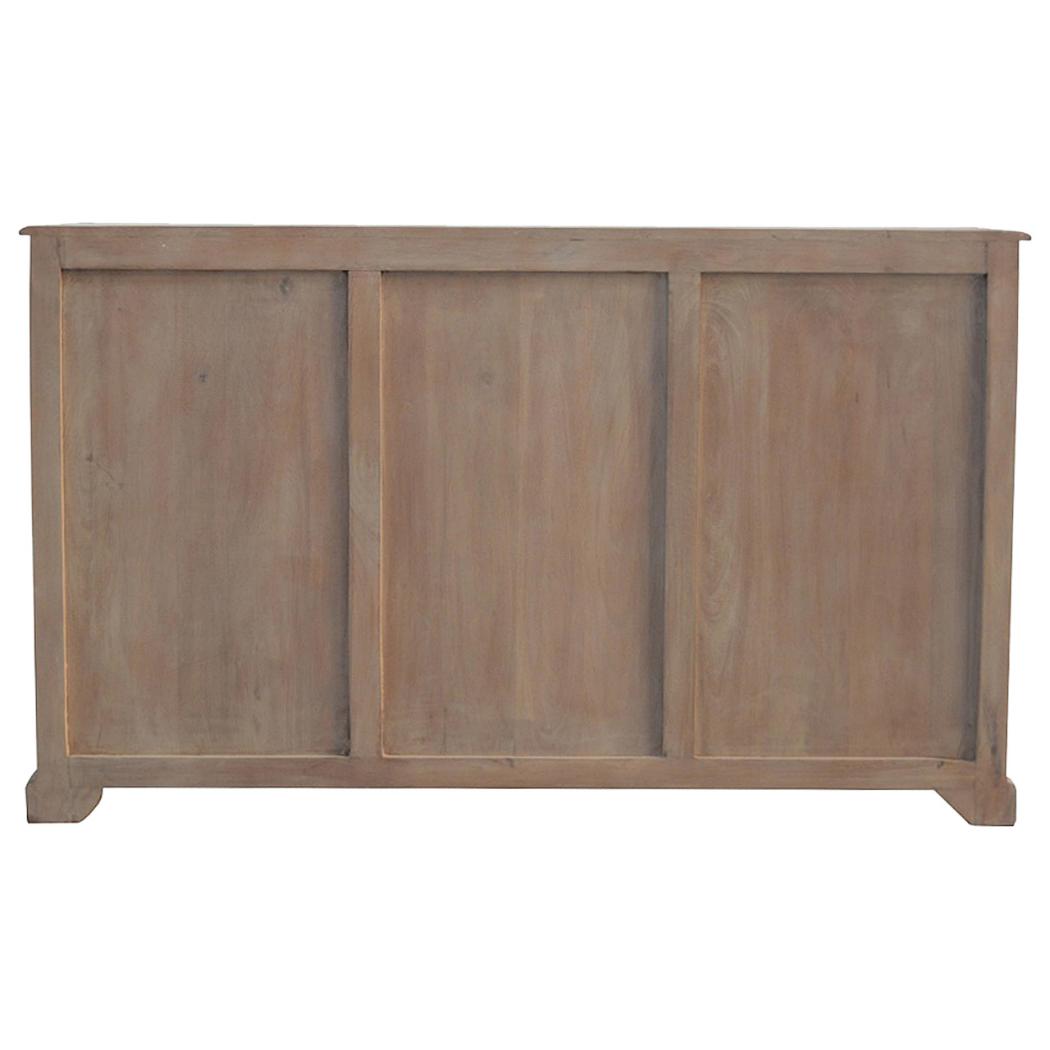 Glazed Carved Media Unit | Decorative Finish | Textured TV Storage