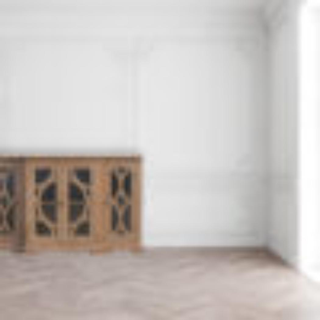 Glazed Carved Media Unit | Decorative Finish | Textured TV Storage