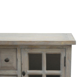 Glazed Console Cabinet | 2 Doors & 4 Drawers | Display Storage