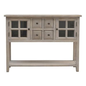 Glazed Console Cabinet | 2 Doors & 4 Drawers | Display Storage