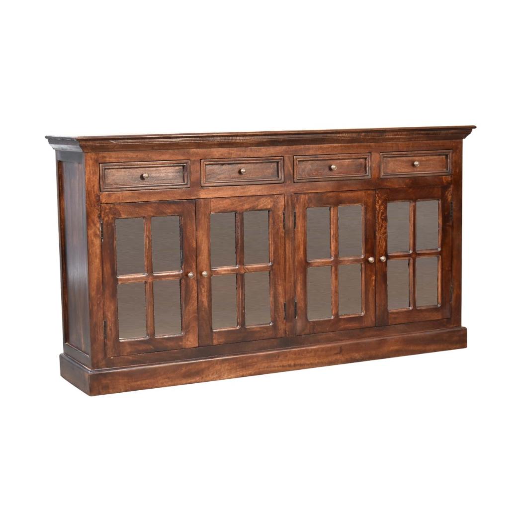 Glazed Sideboard | Walnut Finish | Dining & Display Storage