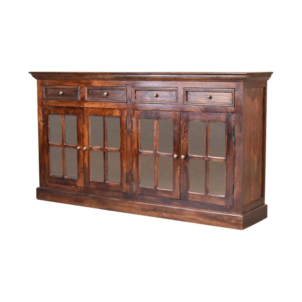 Glazed Sideboard | Walnut Finish | Dining & Display Storage