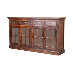 Glazed Sideboard | Walnut Finish | Dining & Display Storage
