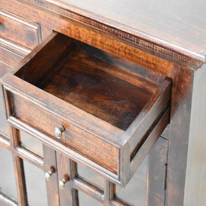 Glazed Sideboard | Walnut Finish | Dining & Display Storage
