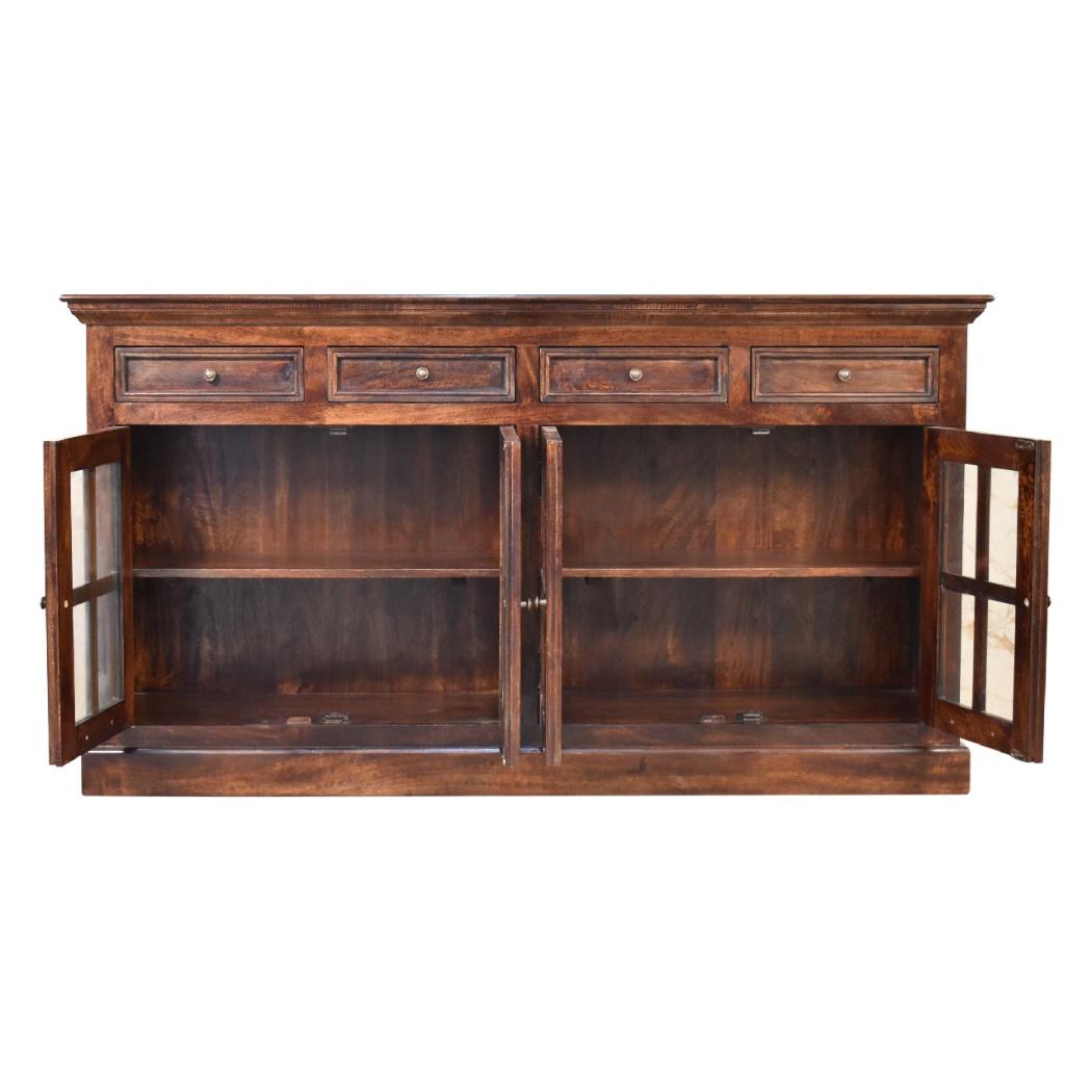 Glazed Sideboard | Walnut Finish | Dining & Display Storage