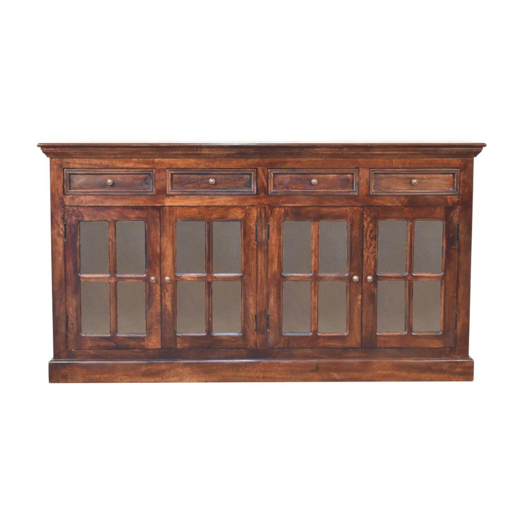 Glazed Sideboard | Walnut Finish | Dining & Display Storage