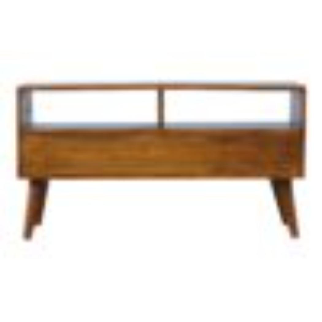 Gold Art Pattern Media Unit | Drawer Storage | Decorative TV Furniture