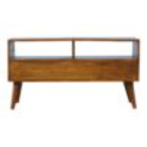 Gold Art Pattern Media Unit | Drawer Storage | Decorative TV Furniture