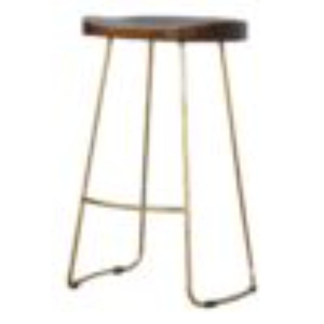 Gold Iron Bar Stool | Metal Frame | Modern Kitchen Seating