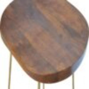 Gold Iron Bar Stool | Metal Frame | Modern Kitchen Seating