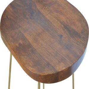 Gold Iron Bar Stool | Metal Frame | Modern Kitchen Seating