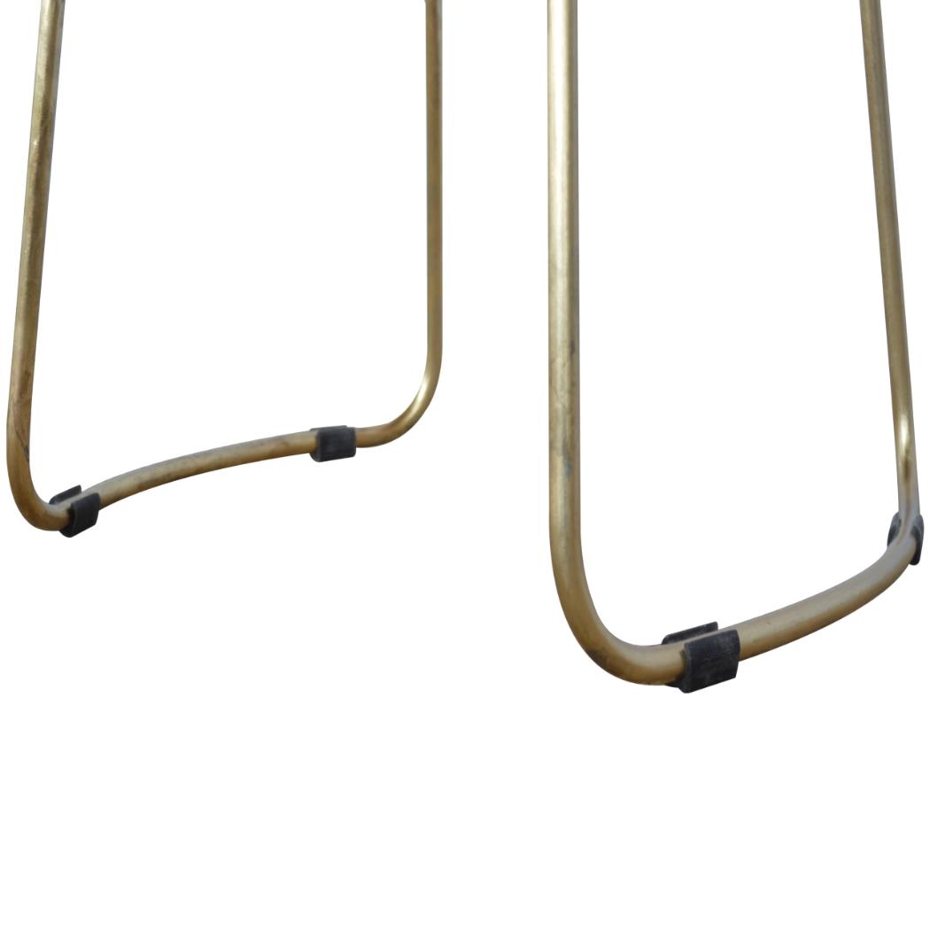 Gold Iron Bar Stool | Metal Frame | Modern Kitchen Seating