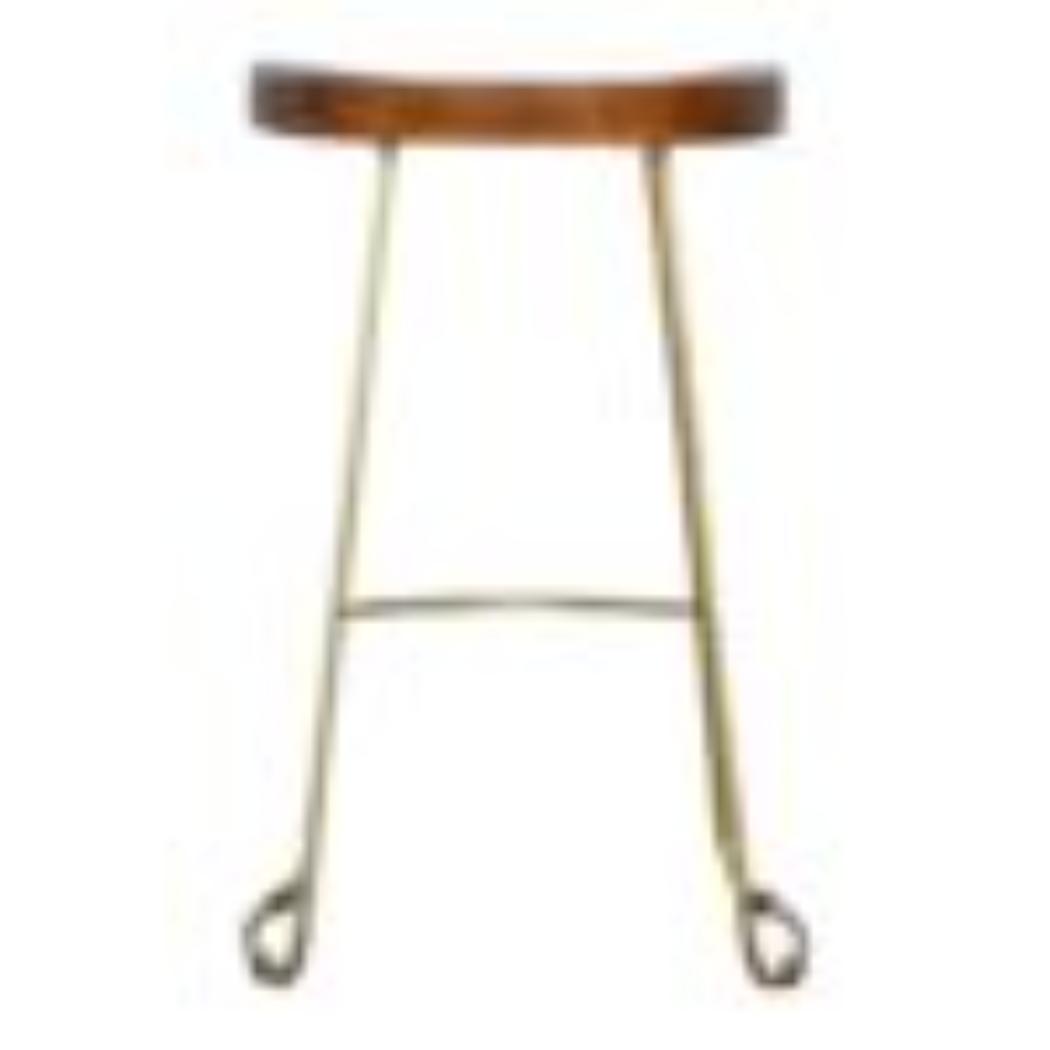 Gold Iron Bar Stool | Metal Frame | Modern Kitchen Seating