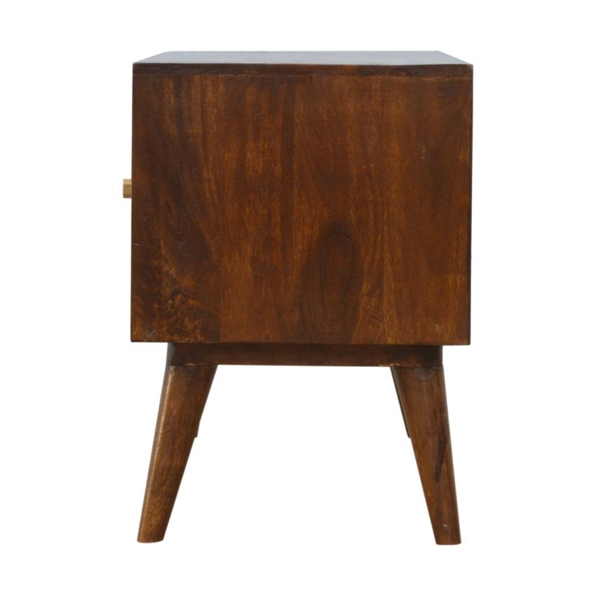 Gold Pattern Sideboard | 2 Sliding Doors | Solid Mango Wood