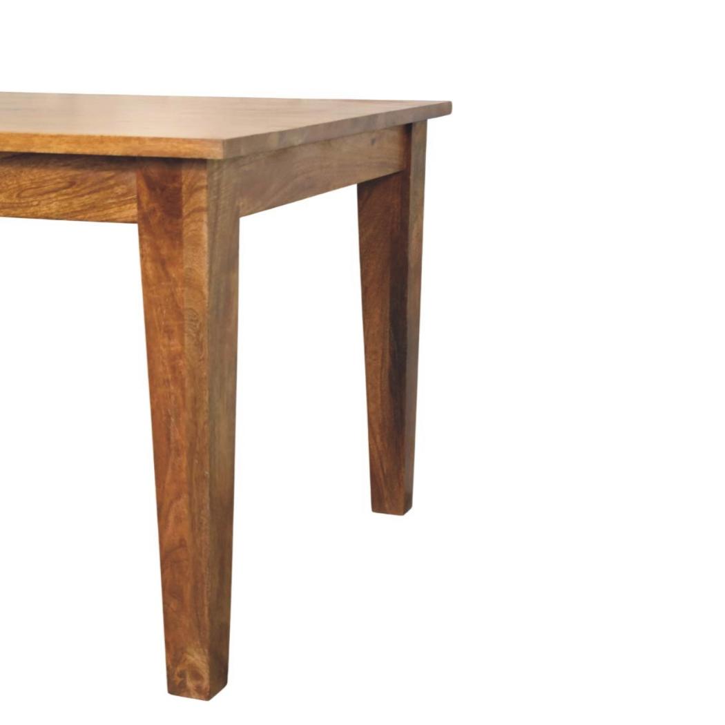 Golden Teak Solid Wood Dining Table | Timeless Family Dining