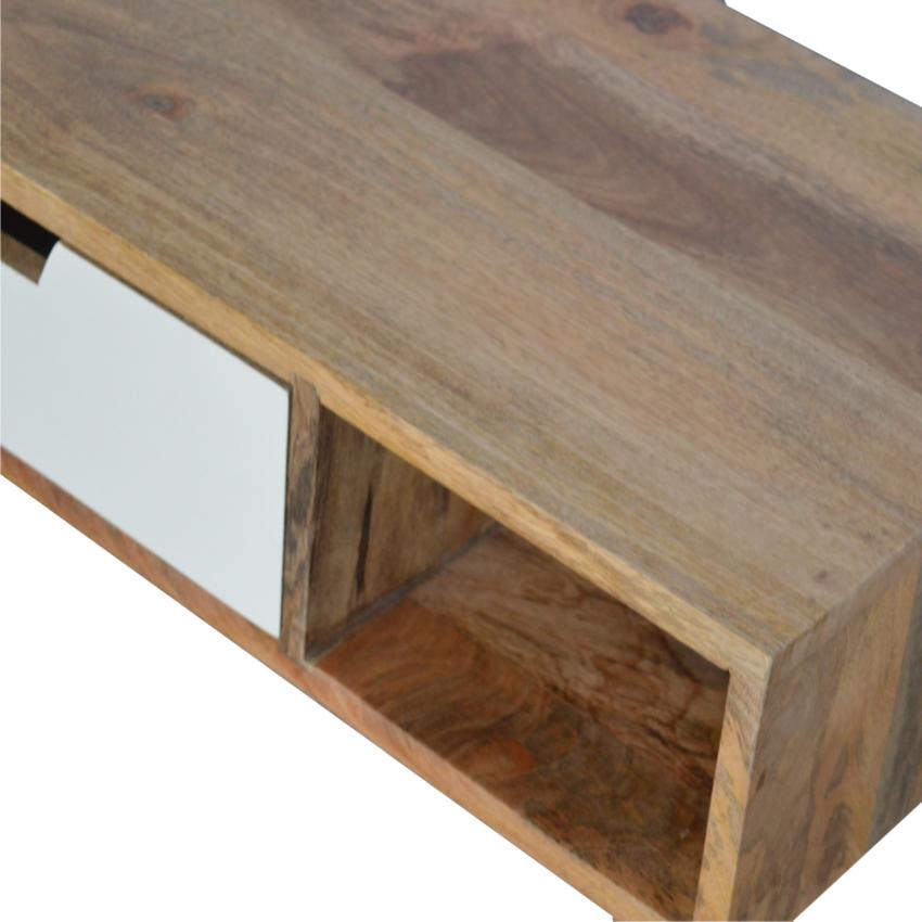 Gradient Drawer Mango Wood Media Unit | 2 Drawers | Open Shelf