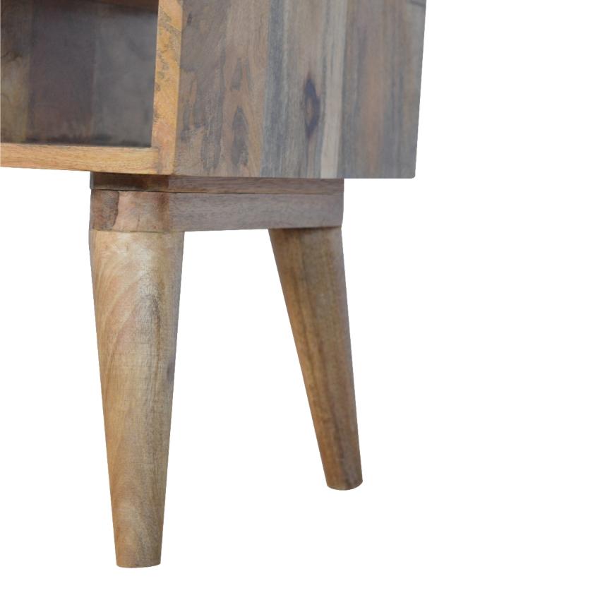 Gradient Drawer Mango Wood Media Unit | 2 Drawers | Open Shelf