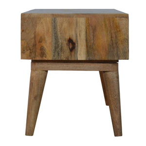 Gradient Drawer Mango Wood Media Unit | 2 Drawers | Open Shelf