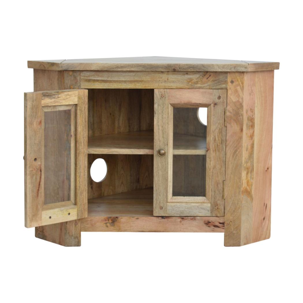 Granary 2 Door Corner TV Cabinet | Space Smart Design | Living Room Storage