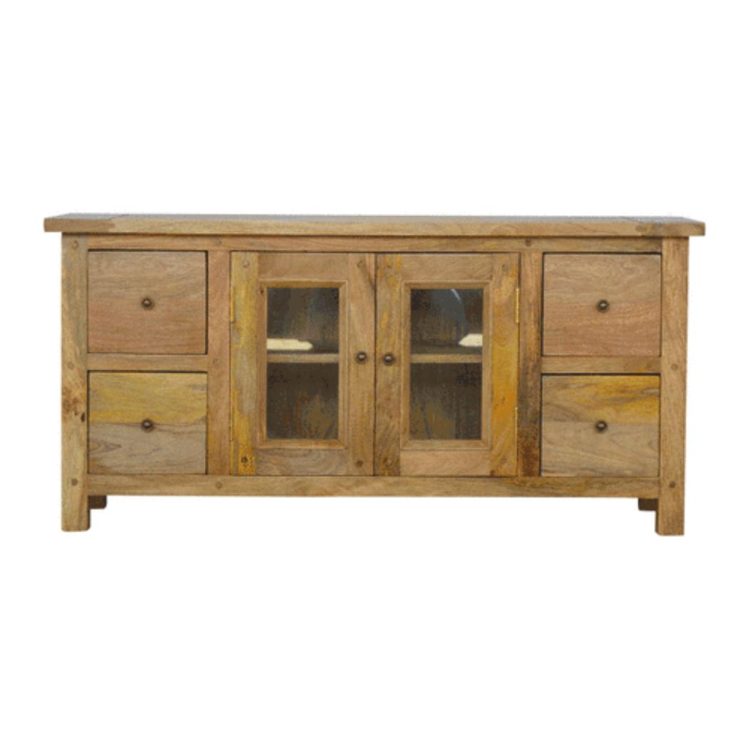 Granary 2 Door Corner TV Cabinet | Space Smart Design | Living Room Storage