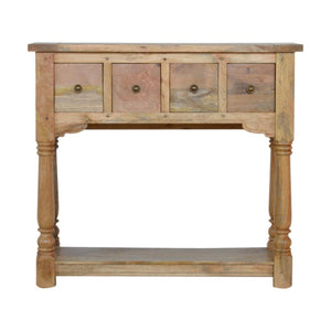 Granary 4 Drawer Console Table | Practical Storage | Hallway and Living Room Furniture