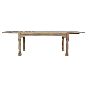 Granary Extendable Mango Wood Dining Table | Turned Legs | 255cm