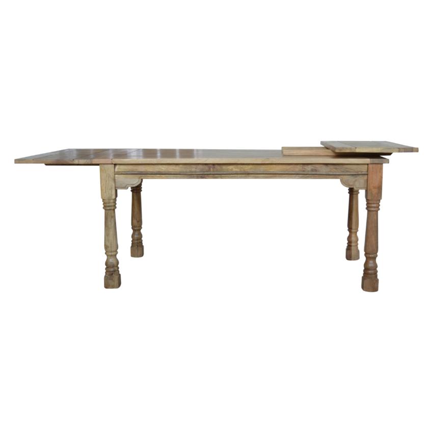 Granary Extendable Mango Wood Dining Table | Turned Legs | 255cm