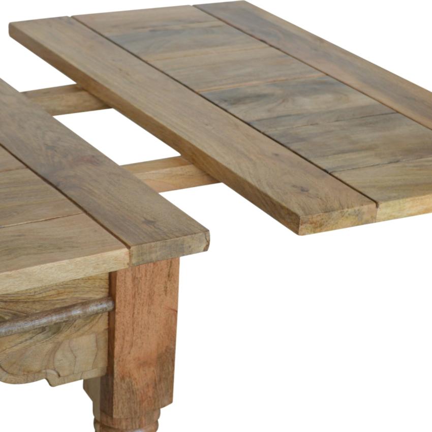 Granary Extendable Mango Wood Dining Table | Turned Legs | 255cm