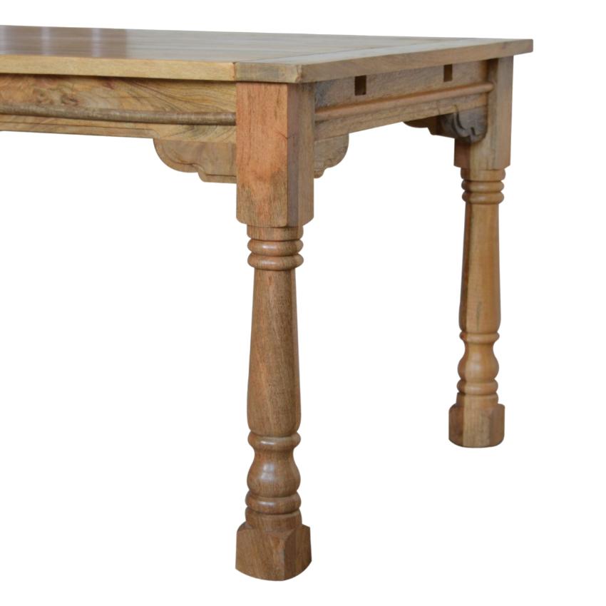 Granary Extendable Mango Wood Dining Table | Turned Legs | 255cm