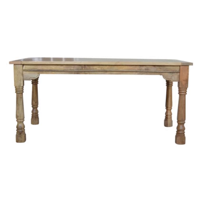 Granary Extendable Mango Wood Dining Table | Turned Legs | 255cm