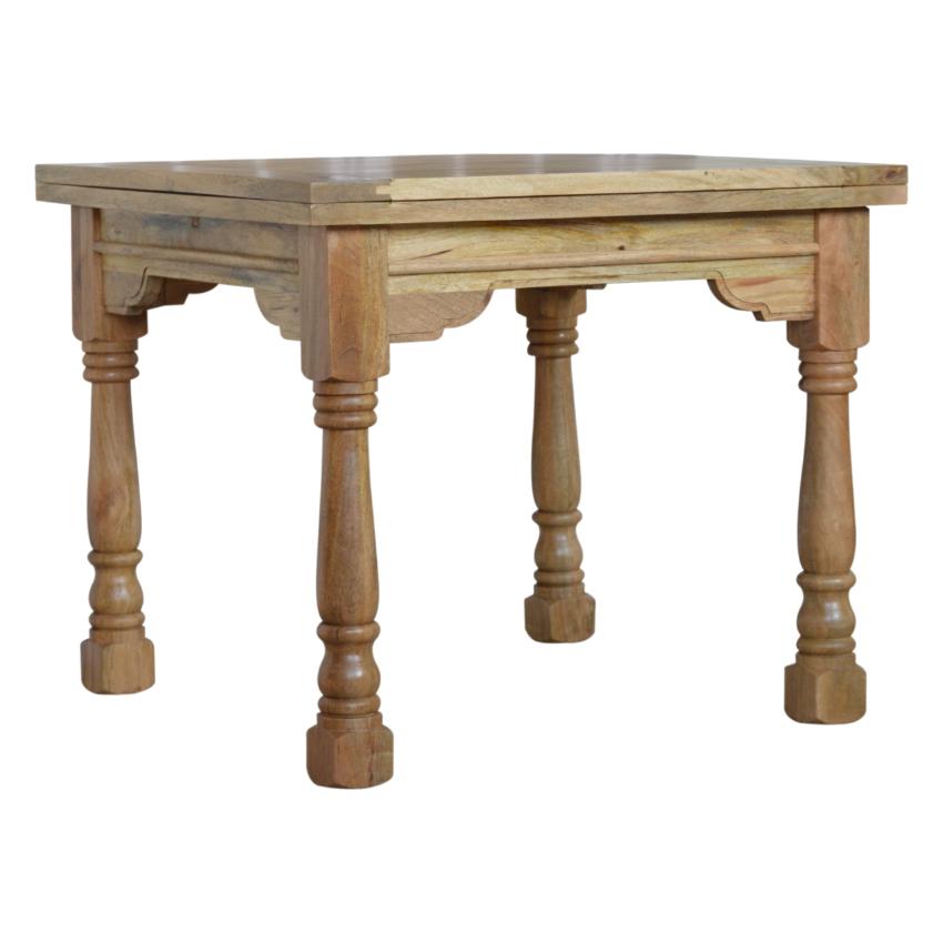 Granary Mango Wood Butterfly Dining Table | Extendable | Turned Legs