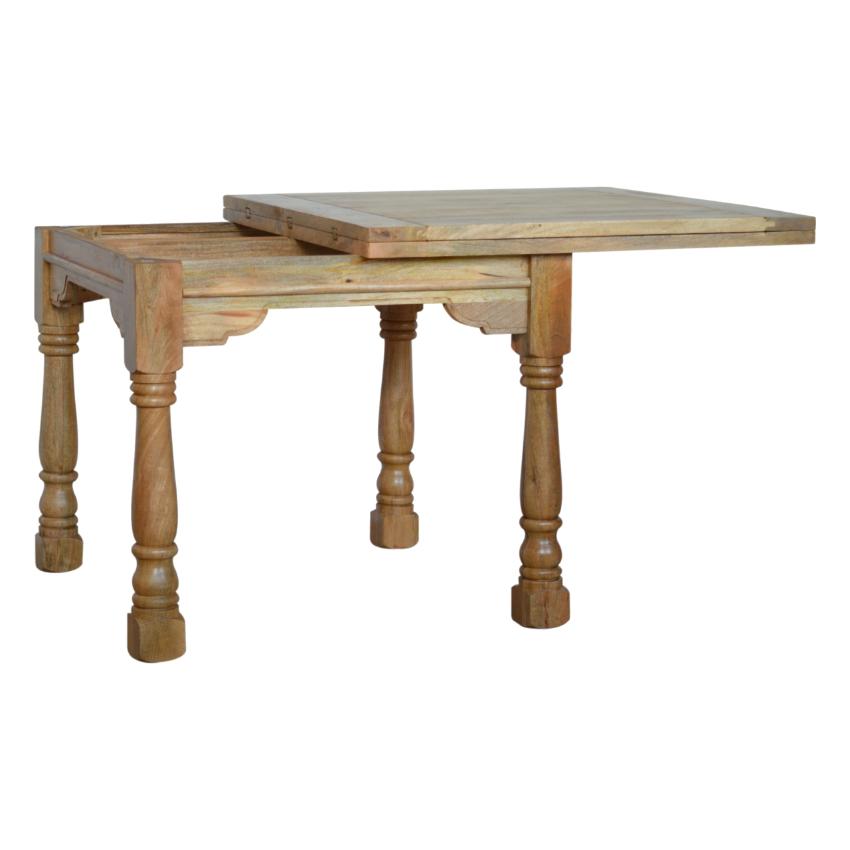 Granary Mango Wood Butterfly Dining Table | Extendable | Turned Legs