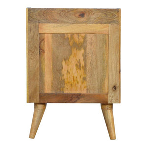 Green Gradient Bedside Table | 3 Drawers | Solid Mango Wood
