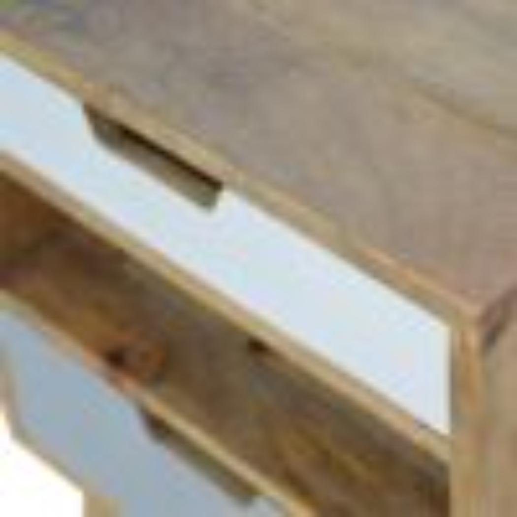 Grey & White Bedside Table | Cut-Out Detail | Two-Tone Bedroom Storage