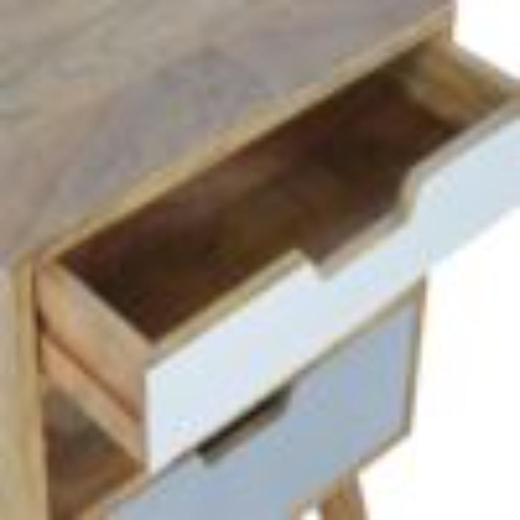 Grey & White Bedside Table | Cut-Out Detail | Two-Tone Bedroom Storage