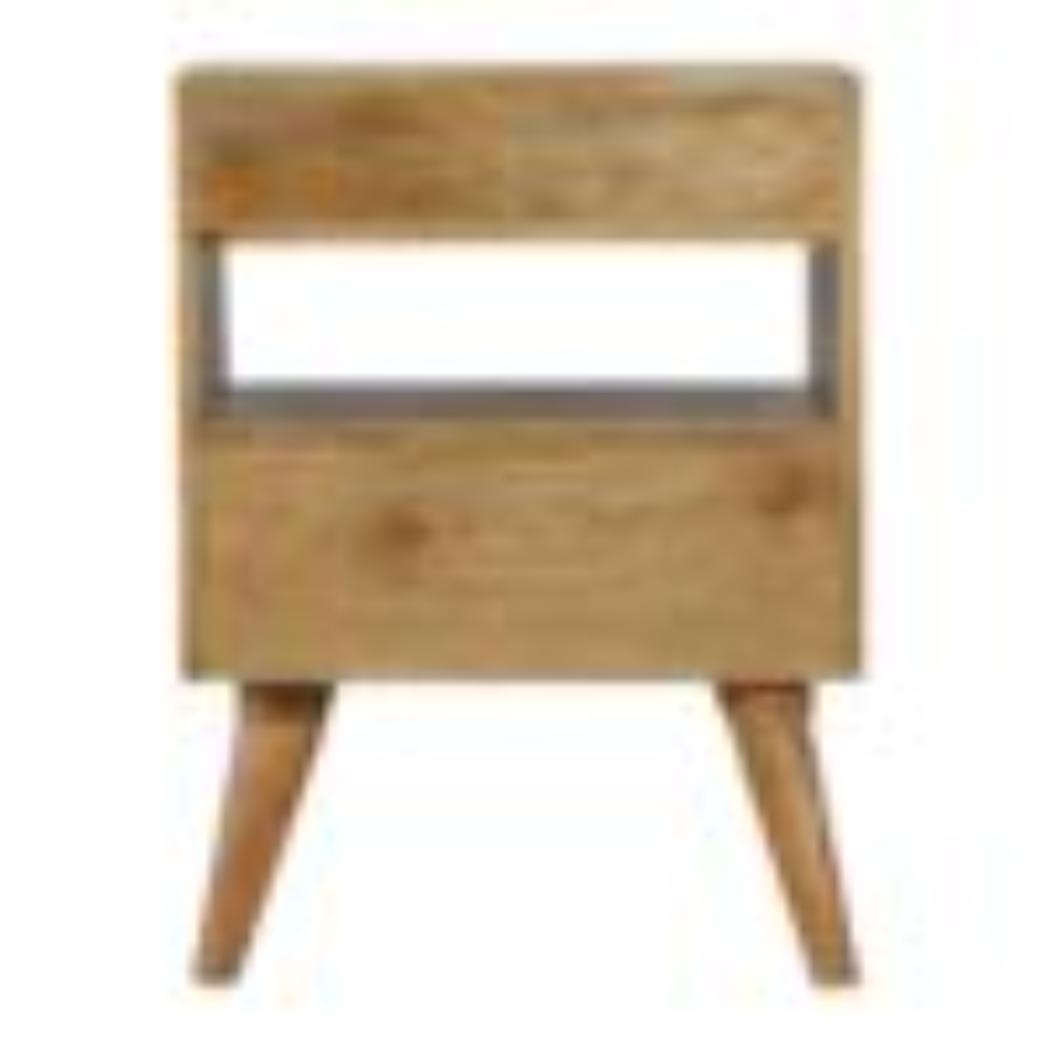 Grey & White Bedside Table | Cut-Out Detail | Two-Tone Bedroom Storage
