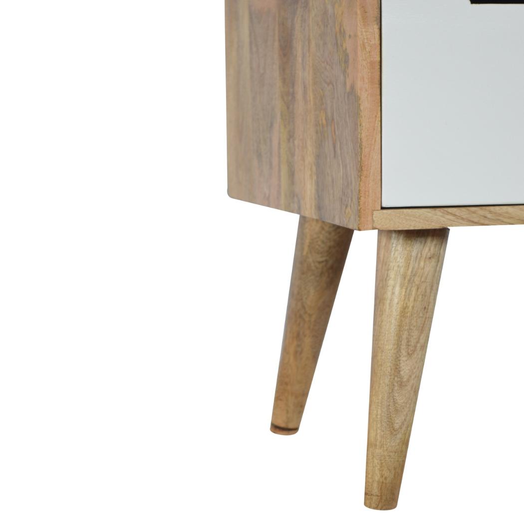 Grey & White Painted Cabinet | Two-Tone Storage | Decorative Accent Furniture