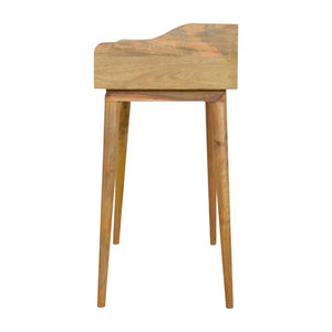Grey Gradient Gallery Writing Desk | 3 Drawers | Solid Mango Wood