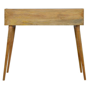 Grey Gradient Gallery Writing Desk | 3 Drawers | Solid Mango Wood
