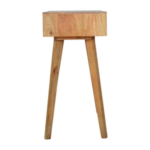 Grey Line Carved Writing Desk | Textured Detail | Home Office & Study Table