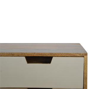 Grey Ombré Mango Wood Console Table | 4 Drawers | Nordic Legs