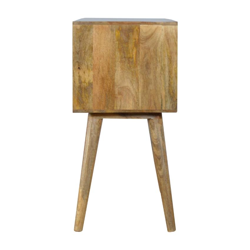 Grey Ombré Mango Wood Console Table | 4 Drawers | Nordic Legs