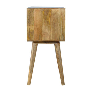 Grey Ombré Mango Wood Console Table | 4 Drawers | Nordic Legs