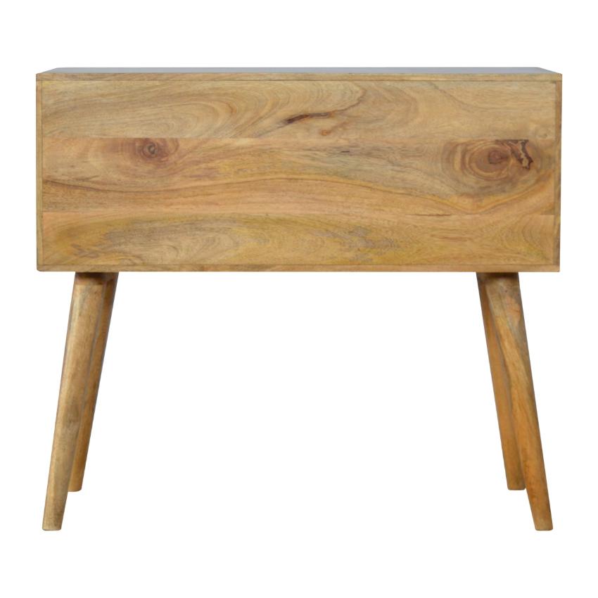 Grey Ombré Mango Wood Console Table | 4 Drawers | Nordic Legs