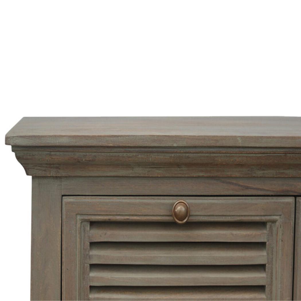 Grey Wash Shutter Sideboard | 5 Shutter Doors | Statement Storage