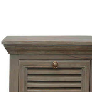 Grey Wash Shutter Sideboard | 5 Shutter Doors | Statement Storage