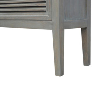 Grey Wash Shutter Sideboard | 5 Shutter Doors | Statement Storage
